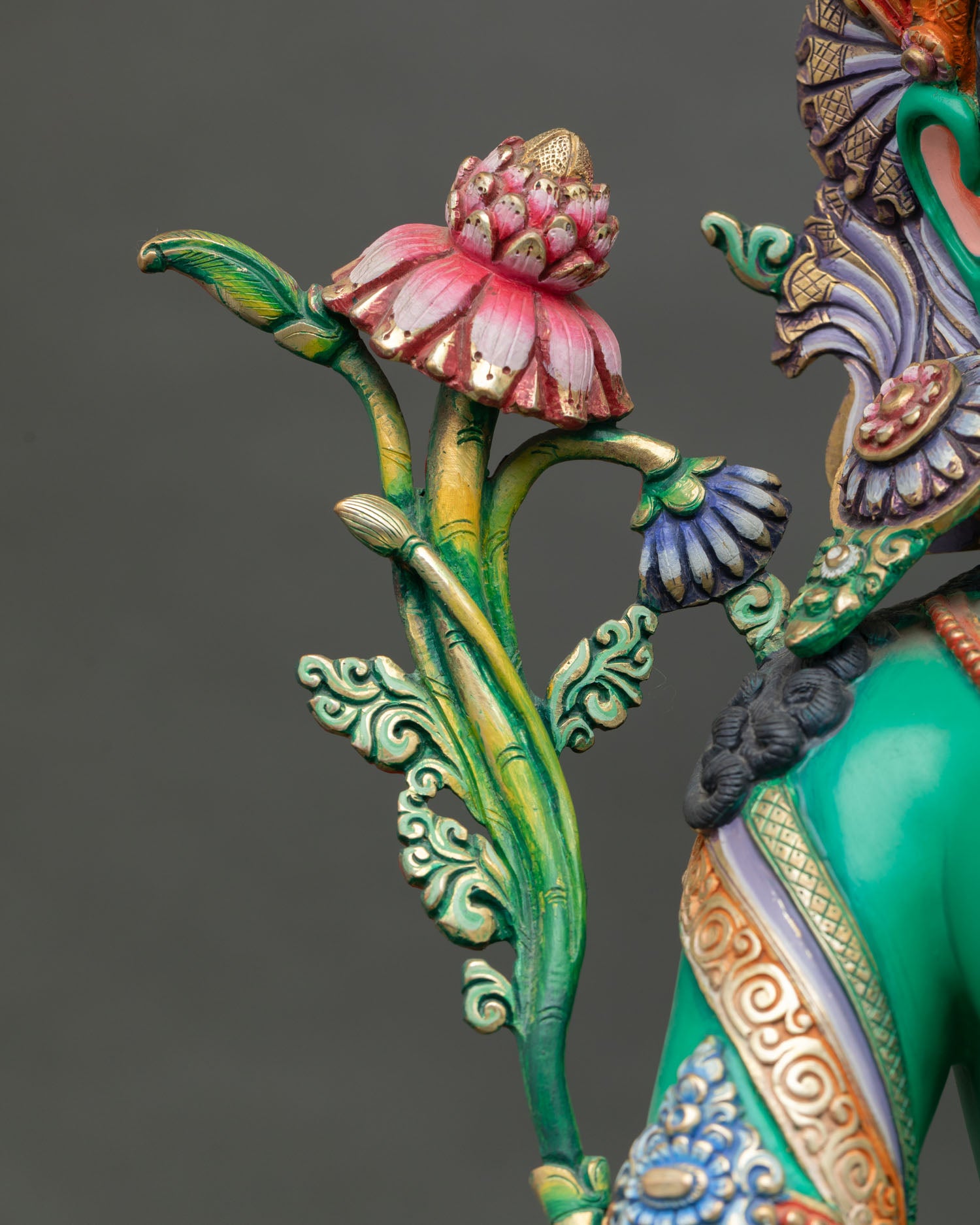Green Tara Statue | Female Bodhisattva Buddhist Icon