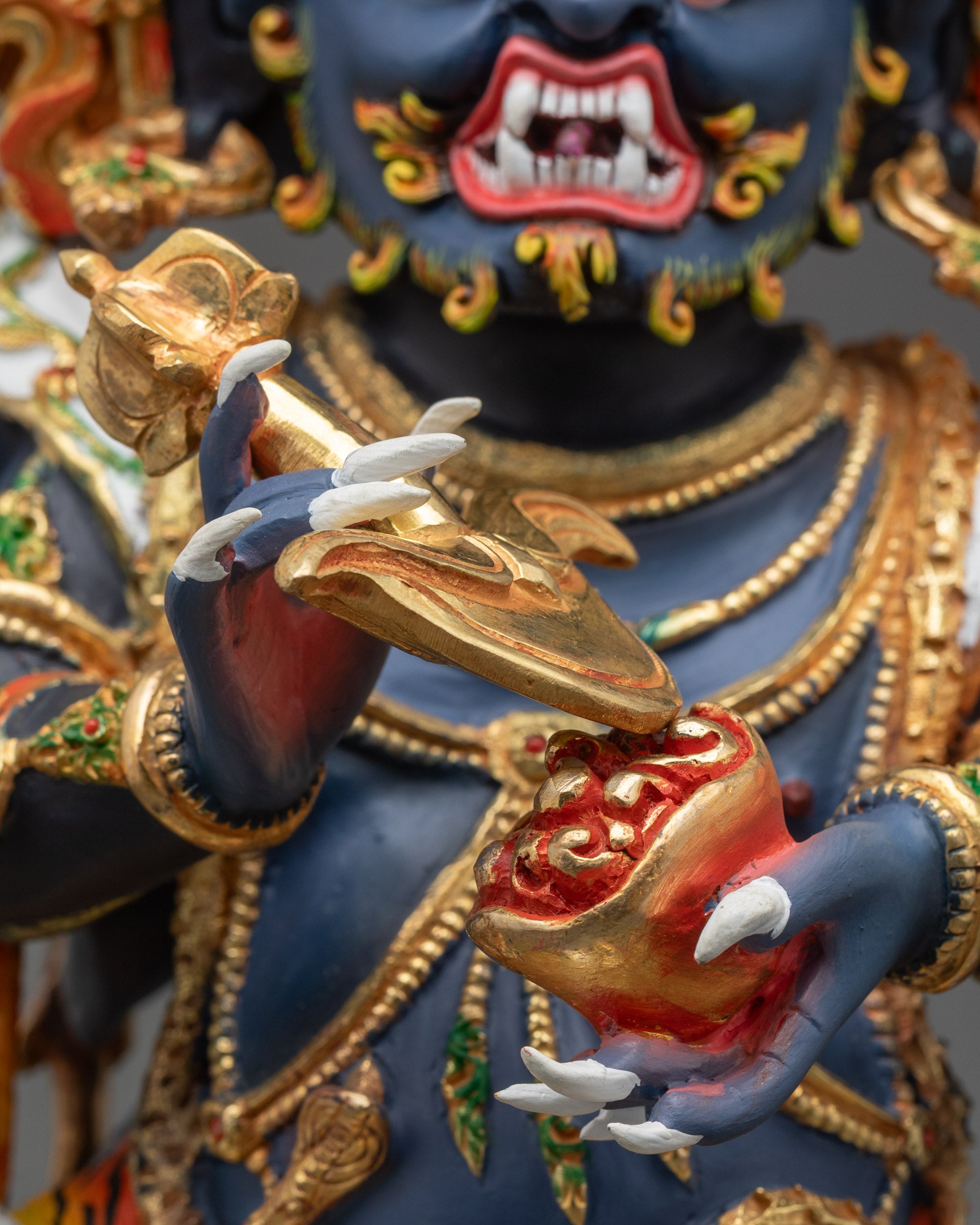 Premium Six-Armed Mahakala Statue | Wrathful Protector of Buddhism