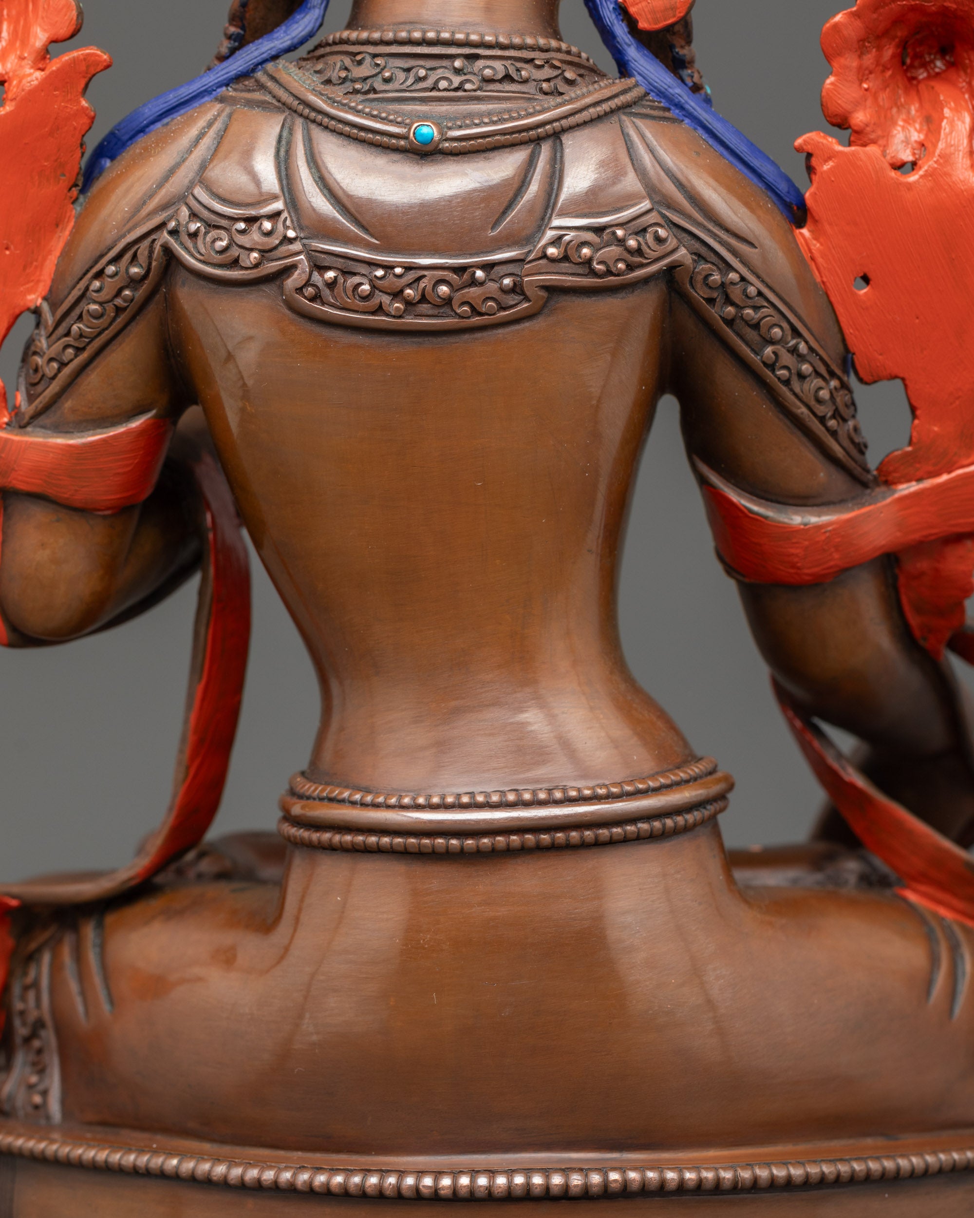 Oxidized Sita Tara Statue | Handmade Himalayan Buddhist Artwork