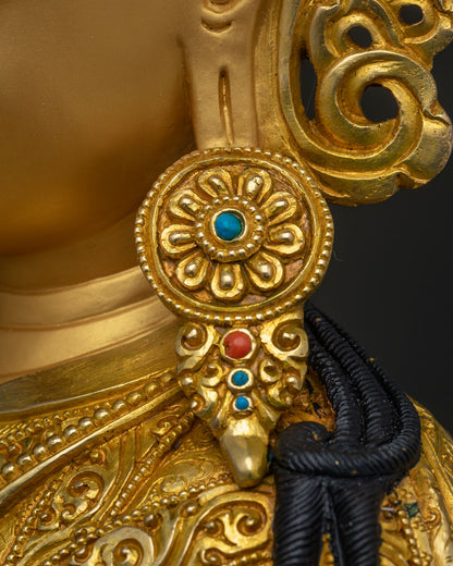 Exquisite Large Guru Rinpoche Statue | Fine Newari Craftsmanship