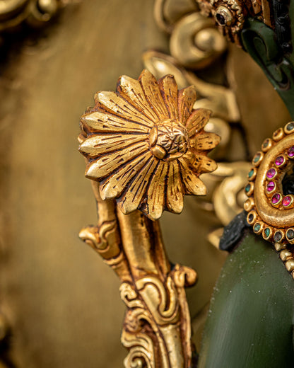 Standing Green Tara Statue | Calm Presence of Compassion