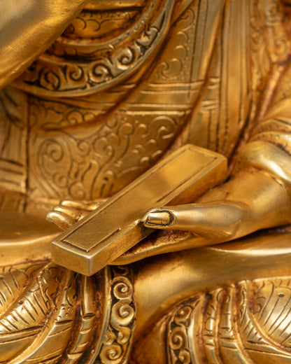 Tsong Khapa Statue Set | Handcrafted Nepalese Artwork