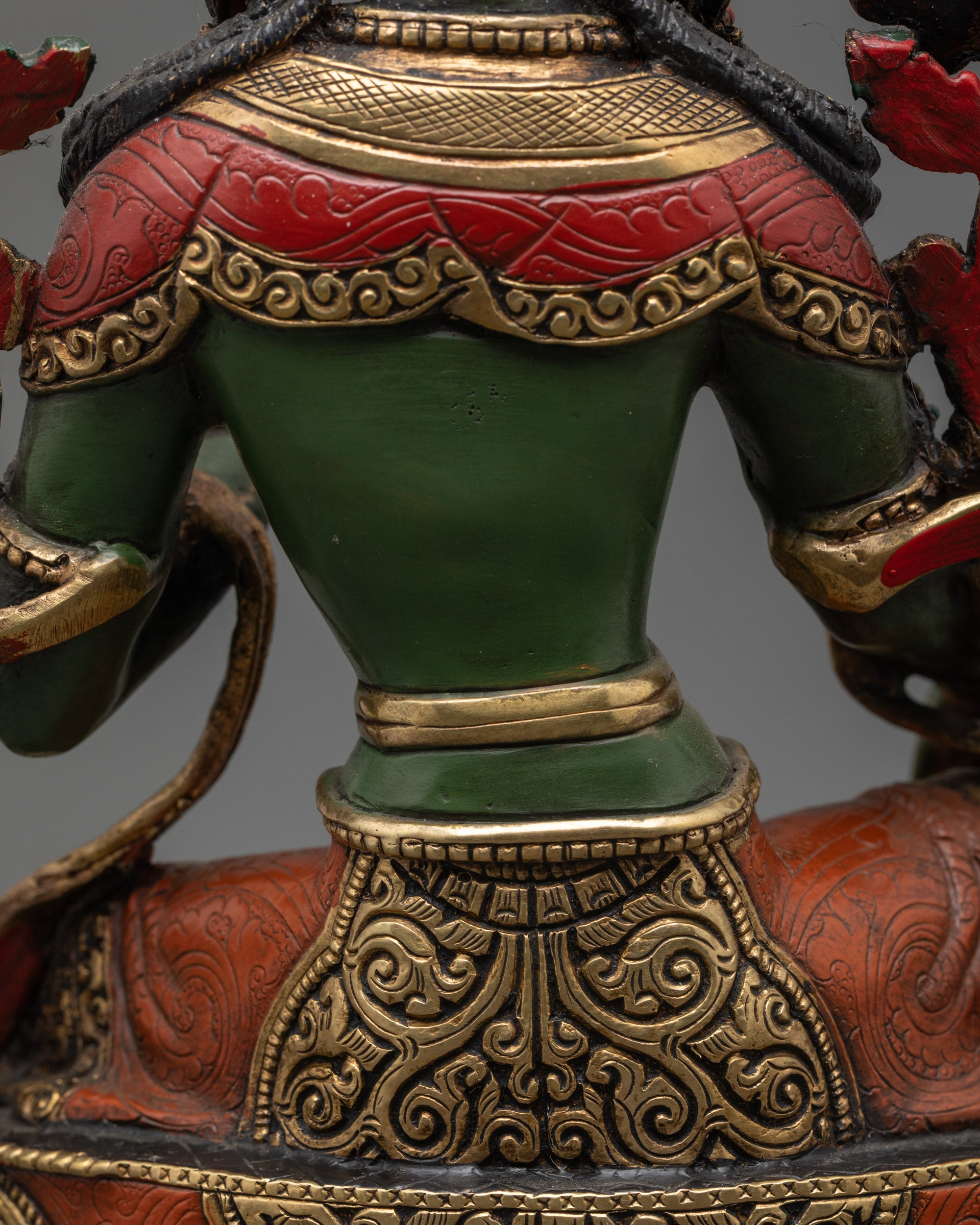 Tibetan Dolma Statue | Copper Statue of Green Tara