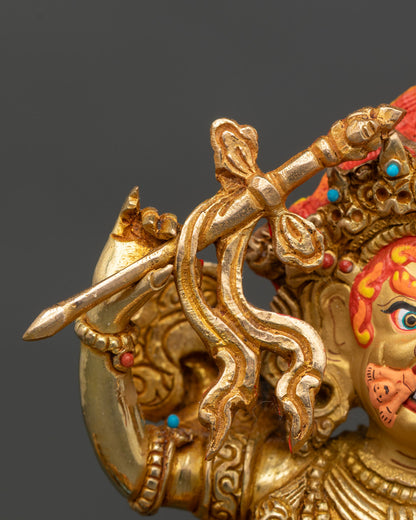 Handmade Palden Lhamo Copper Statue from Nepal