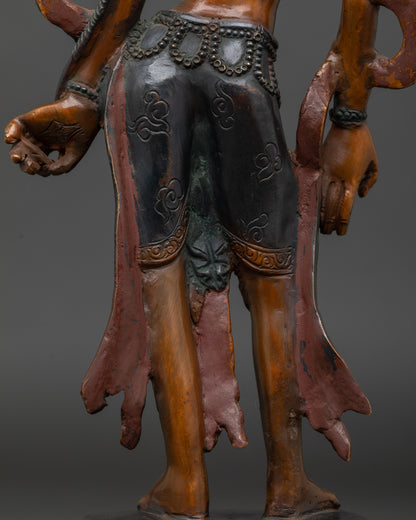 Sacred Chenrezig Statue in Standing Posture | Handcrafted Himalayan Art