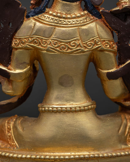 Green Tara Statue | Sacred Female Buddha Sculpture from Nepal