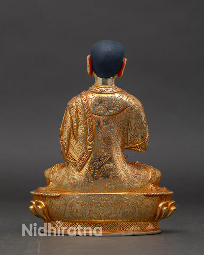 Lama Tsongkhapa Statue Set | Himalayan Sacred Artwork