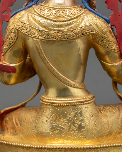 Buddhist Green Tara Sculpture | Handcrafted Spiritual Home Décor