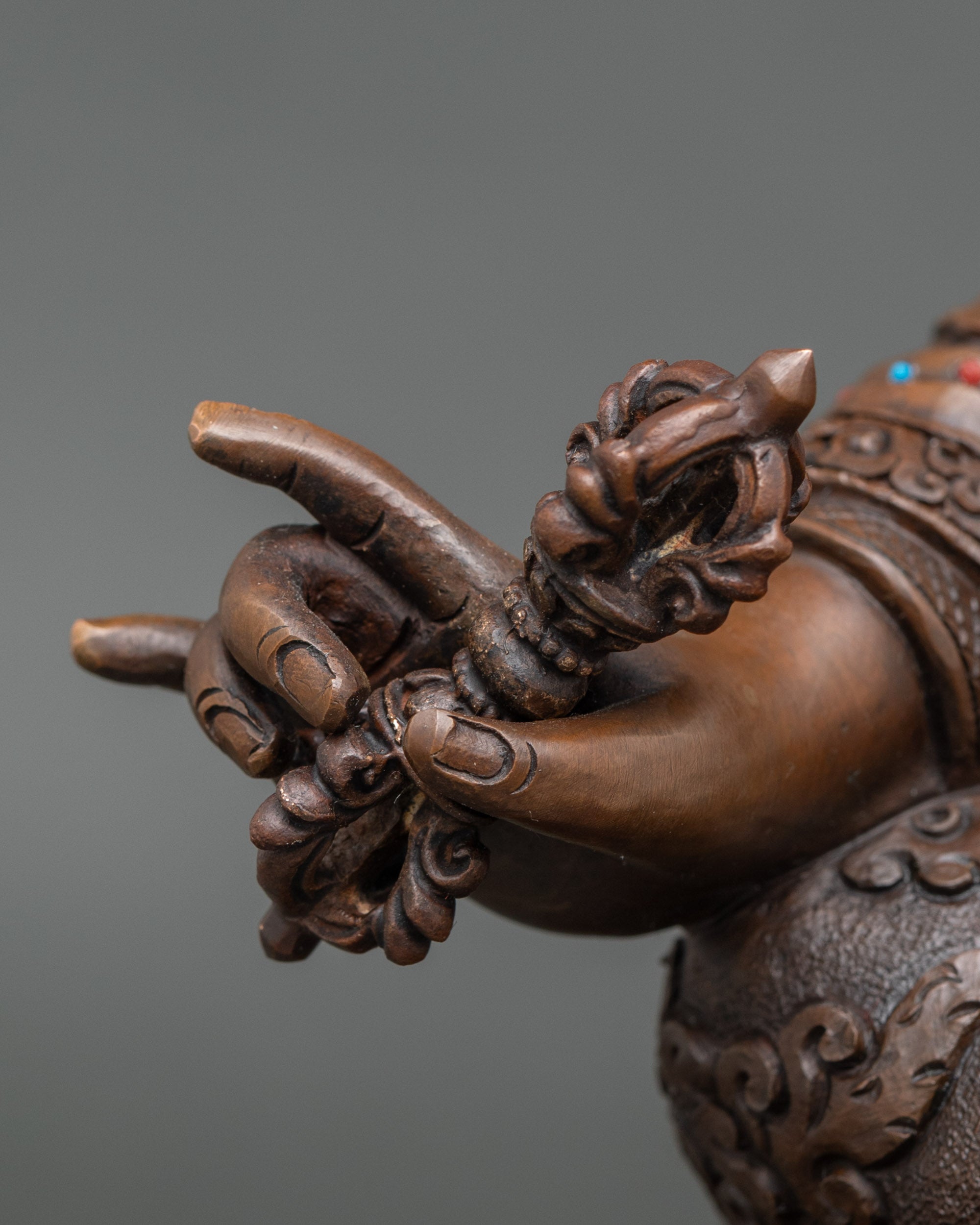 Divine Guru Rinpoche Statue | Traditional Himalayan Buddhist Art