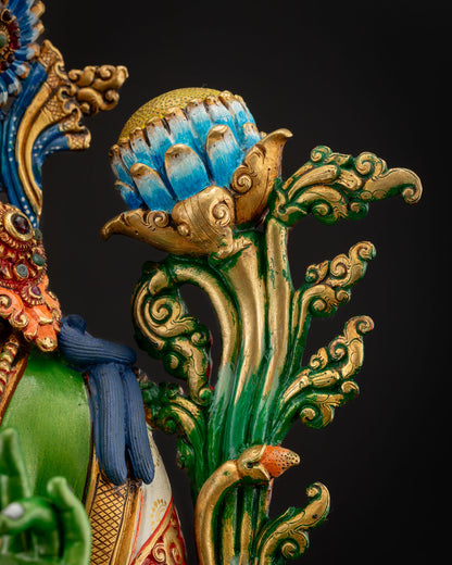 Swift-Acting Green Tara Statue | Perfect for Spiritual Practices