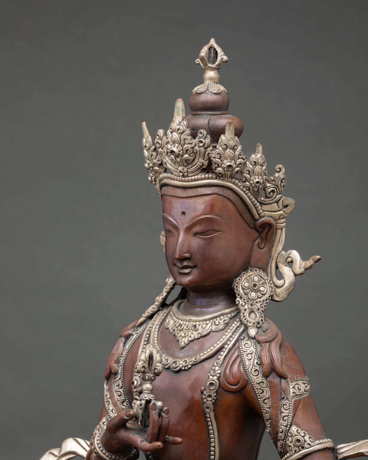 Vajrasattva Statue | Nepalese Spiritual Sculpture for Home Altar