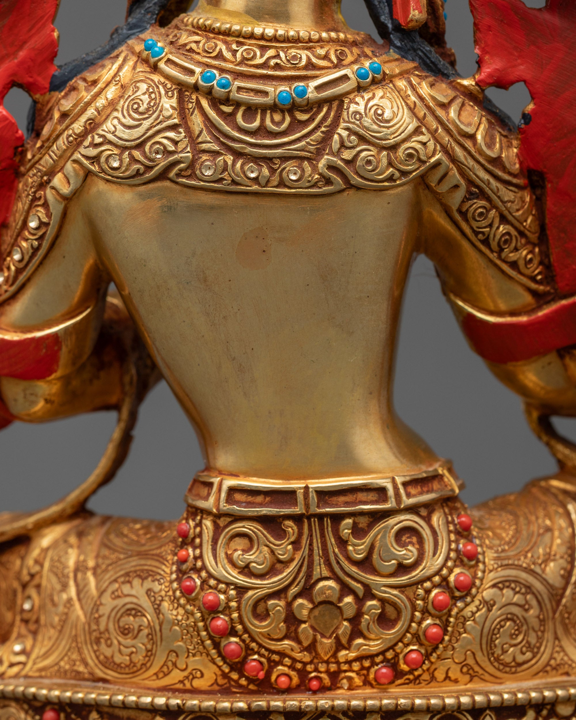 Nepalese Green Tara Sculpture | Buddhist Goddess of Altar & Meditation