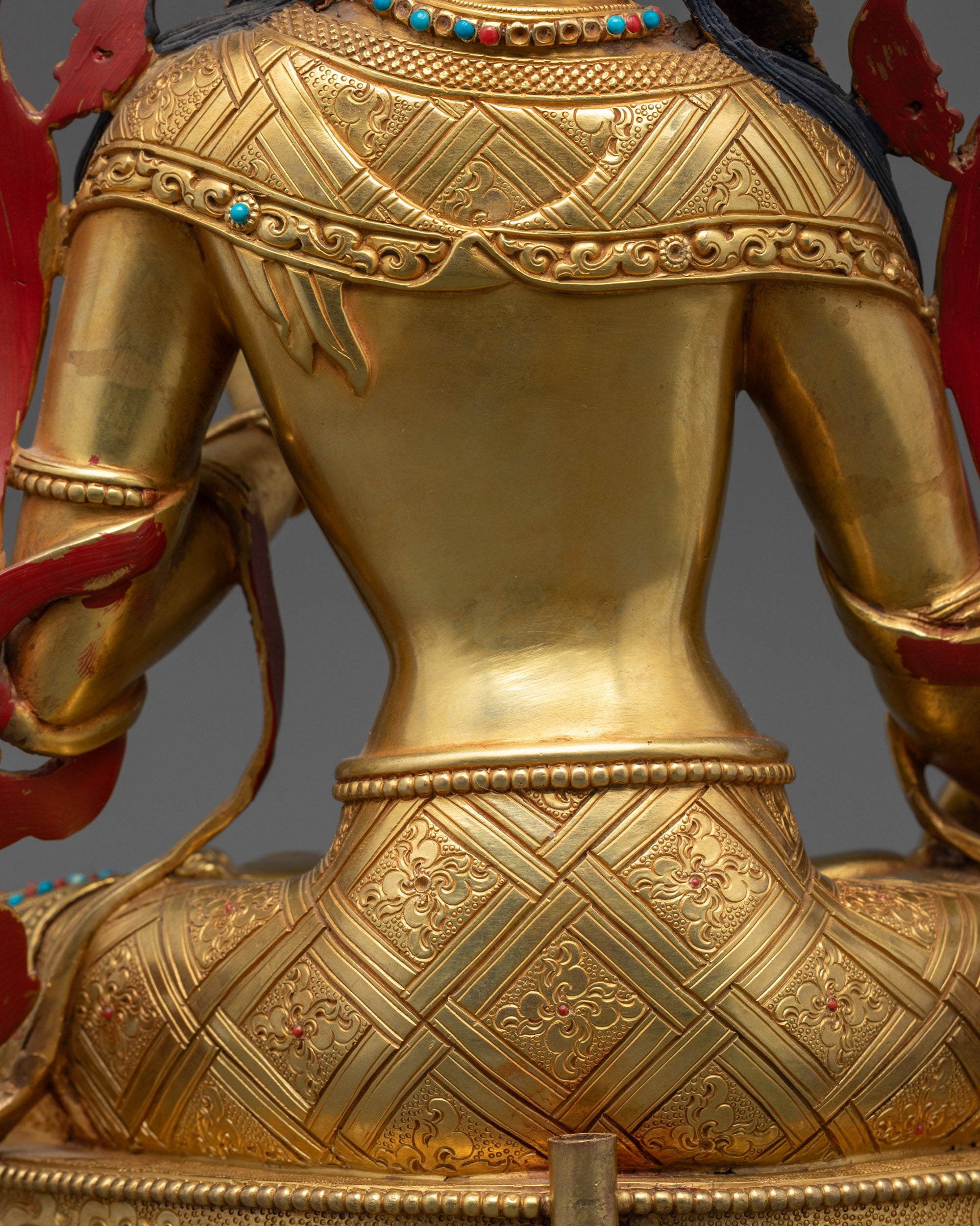 Seven-Eyed White Tara Sculpture | Longevity & Peaceful Energy Decor