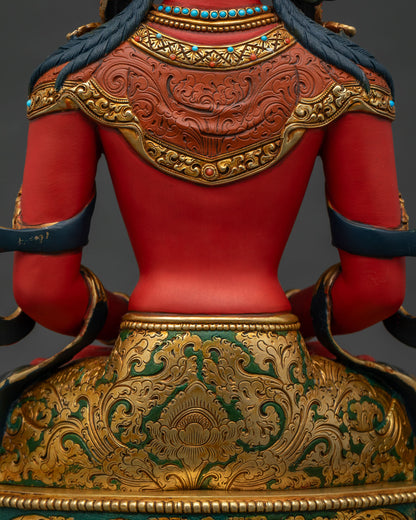 Amitayus Buddha Statue | Tibetan Buddhist Artwork from Nepal