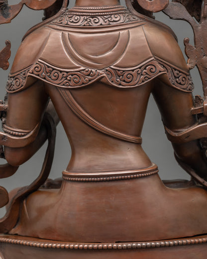 Elegant Tibetan White Tara for Spiritual Protection