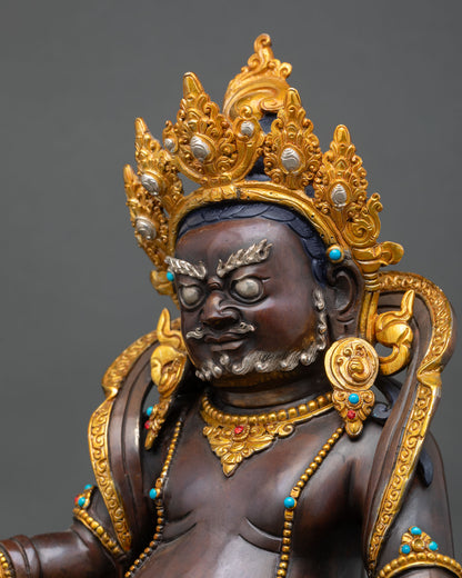 Premium Oxidized Dzambhala Statue | Tibetan Artwork