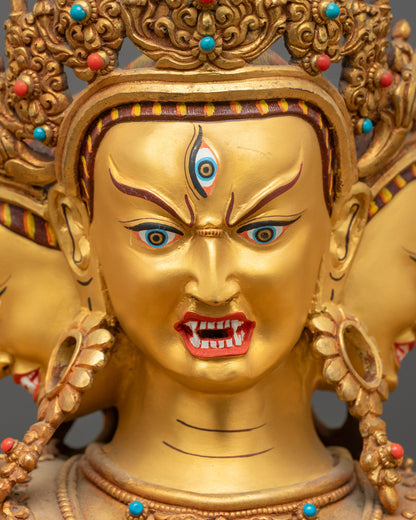 Handcrafted Kalachakra Statue | Anuttarayoga Tantra Deity Sculpture