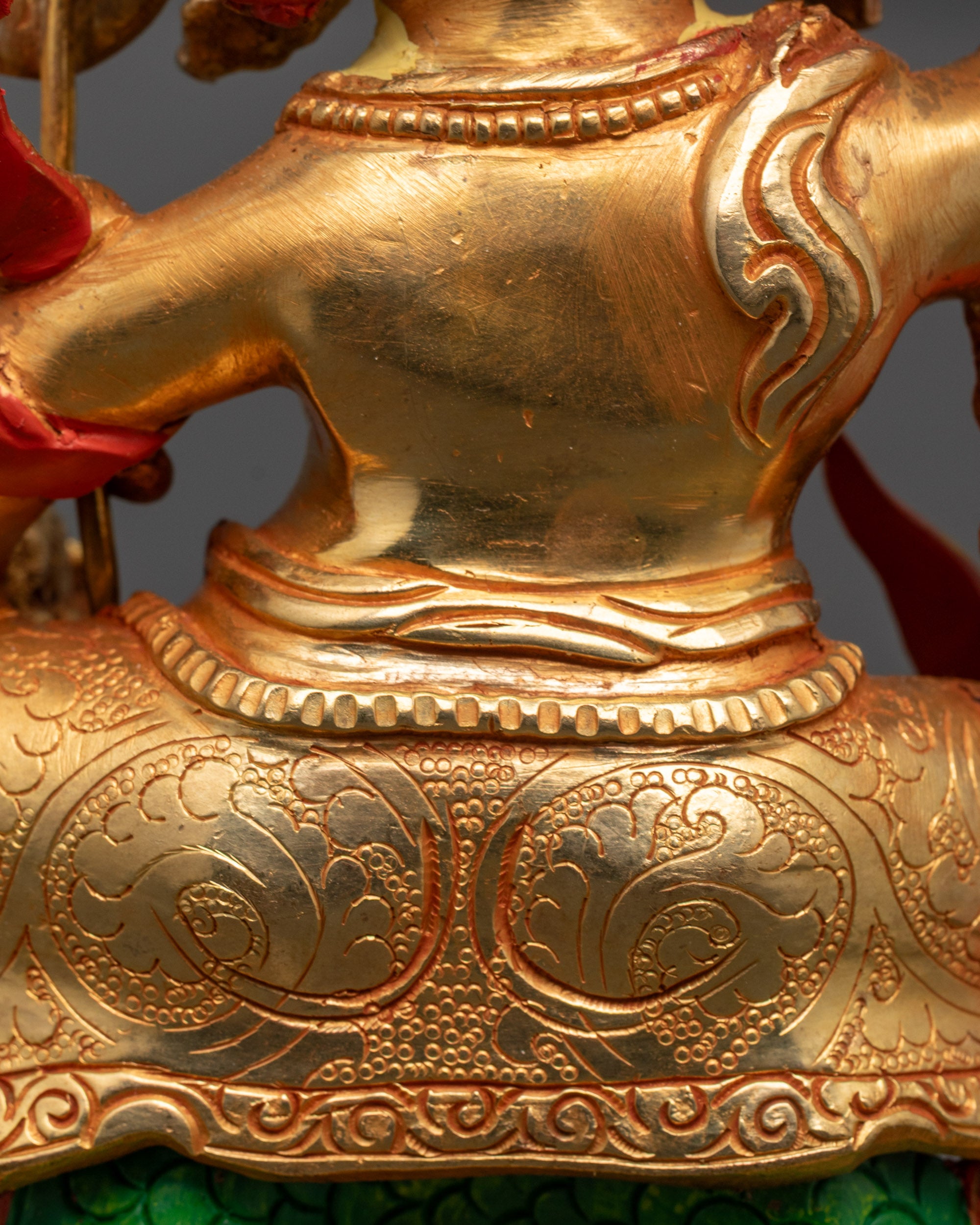 White Dzambhala Sculpture | Traditionally Hand Carved Wealth Deity
