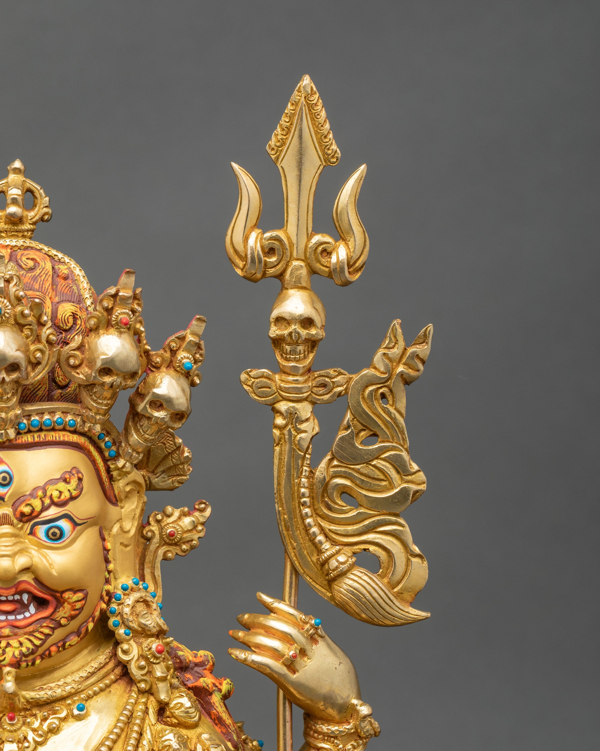 Buddhist Hayagriva Statue | Handmade Copper Art from Nepal