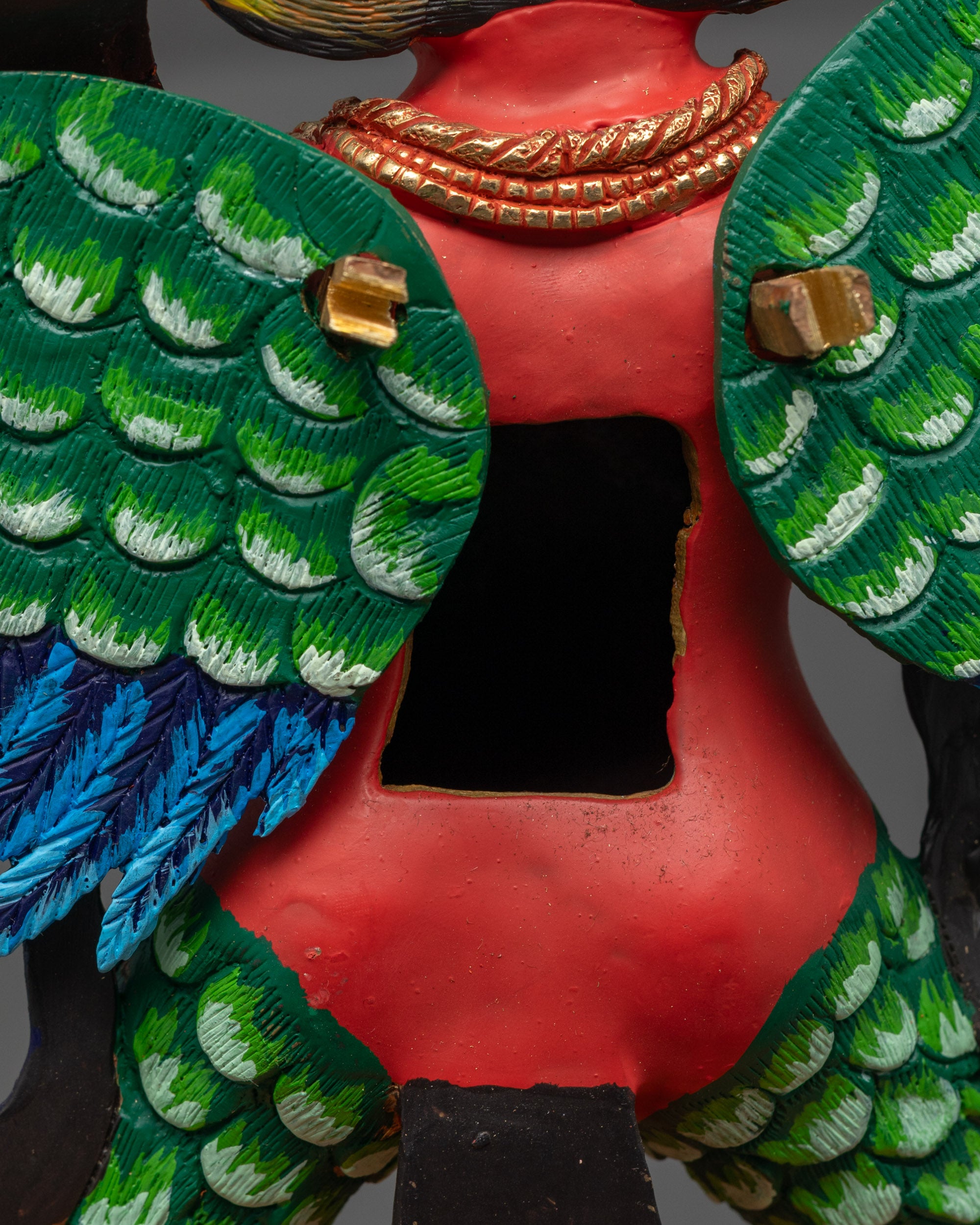 Divine Garuda Sculpture | Sacred Bird Deity Handmade Himalayan Artwork