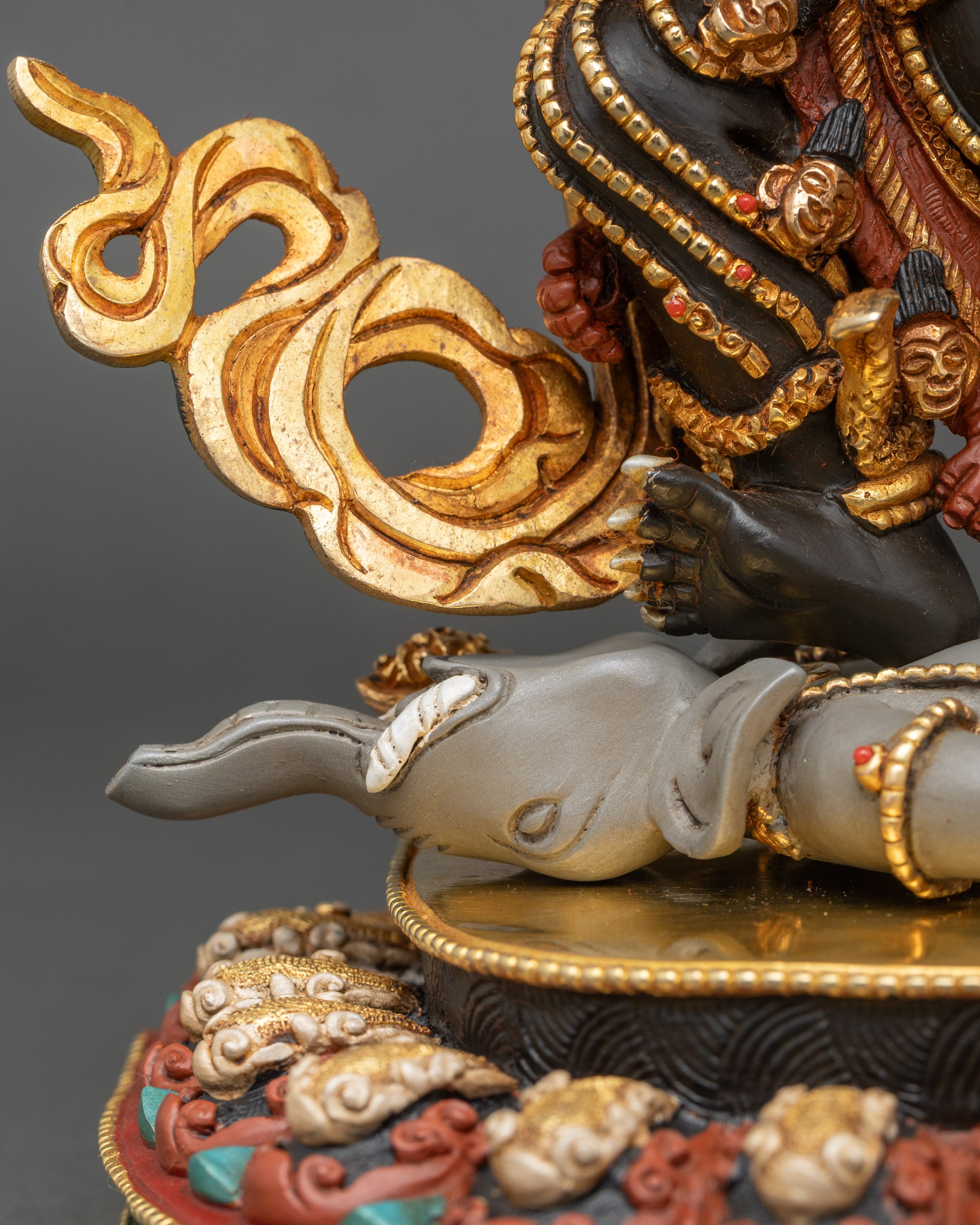 Handcrafted Six Arm Mahakala Statue | Symbol of Protection & Awakening