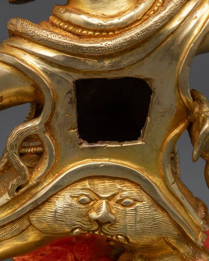 Hayagriva Statue | 24K Gold Gilded Sculpture from Nepal