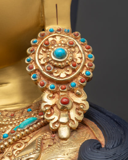 Tibetan Guru Rinpoche Statue | Large Size Buddhist Sculpture