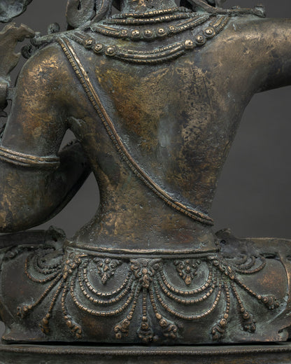 Solid Bronze Manjushree Figurine | Lord of Enlightened Wisdom