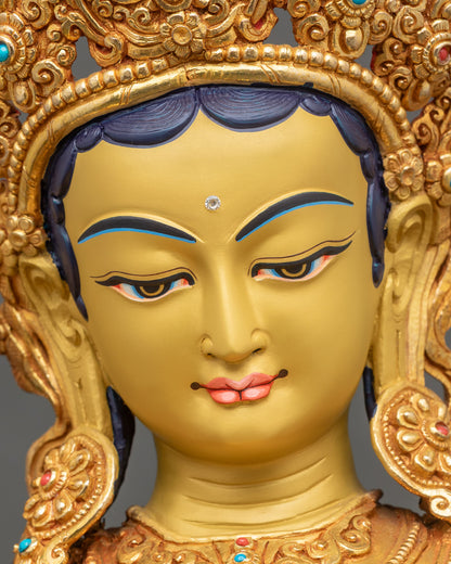 Green Tara Statue | Handcrafted Tibetan Buddhist Artwork