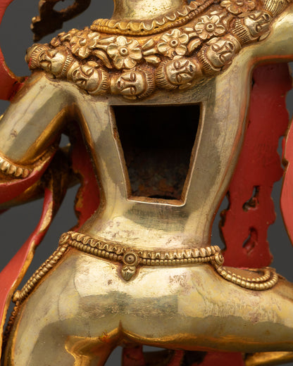 Dorje Phagmo Statue | 24K Gold Fire-Gilded Copper Artwork