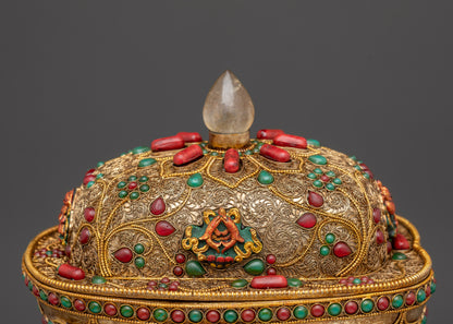 Auspicious Kapala Skull Cup | Sacred Ritual Offering Bowl Nepal