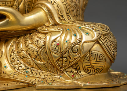 Guru Rinpoche (Padmasambhava) Statue | Traditional Tibetan Sculpture