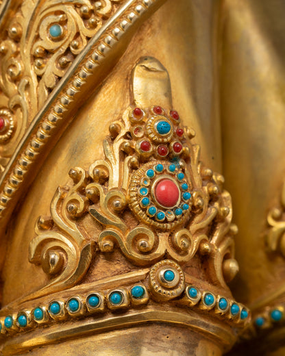31 Inch Tall Chenrezig Statue | Handmade Large-Size Buddhist Sculpture