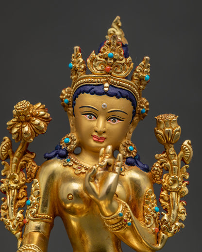 Green Tara Statue