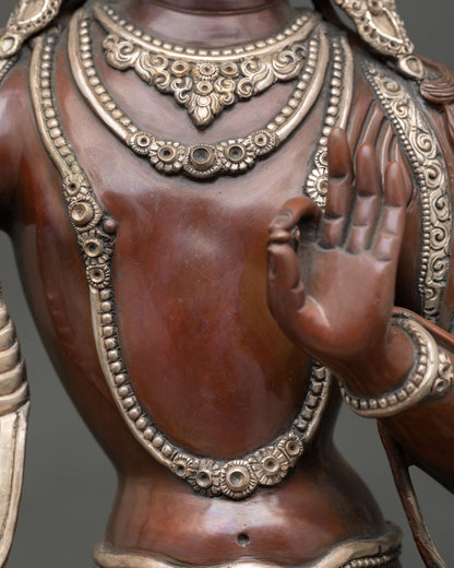Exquisite Manjushree Sculpture – Traditional Newari Craftsmanship