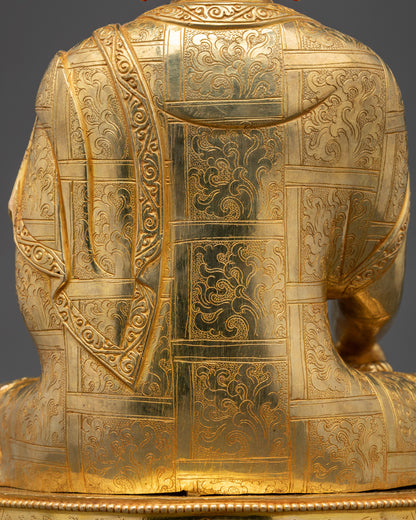 Seated Shakyamuni Buddha Sculpture | Nepalese Buddha for Meditation