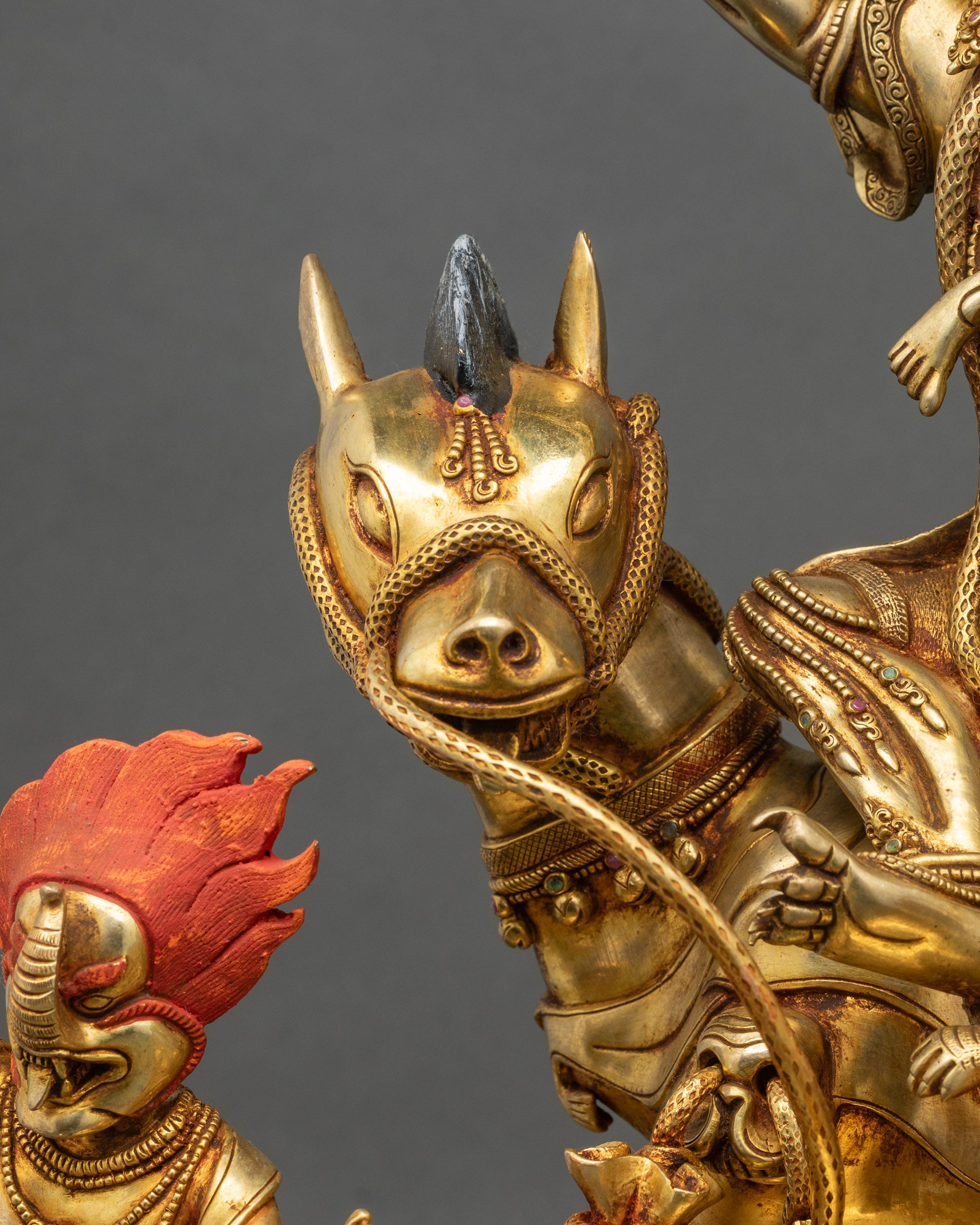 Large Palden Lhamo Statue | Tibetan Dharma Protector Sculpture