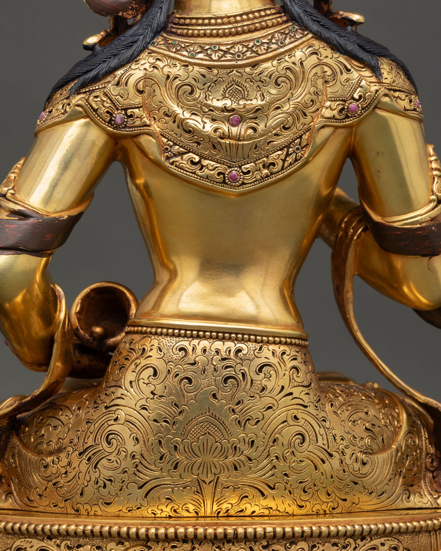 Vajrasattva Statue | Luxurious Gold Fire-Gilded Sculpture