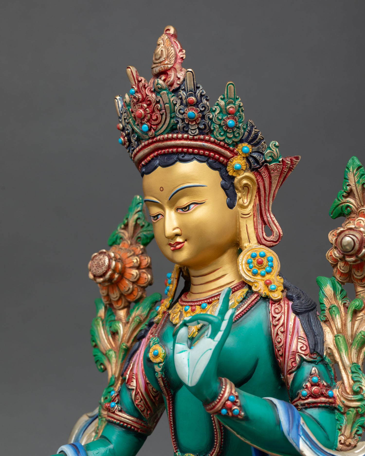 Green Tara Statue