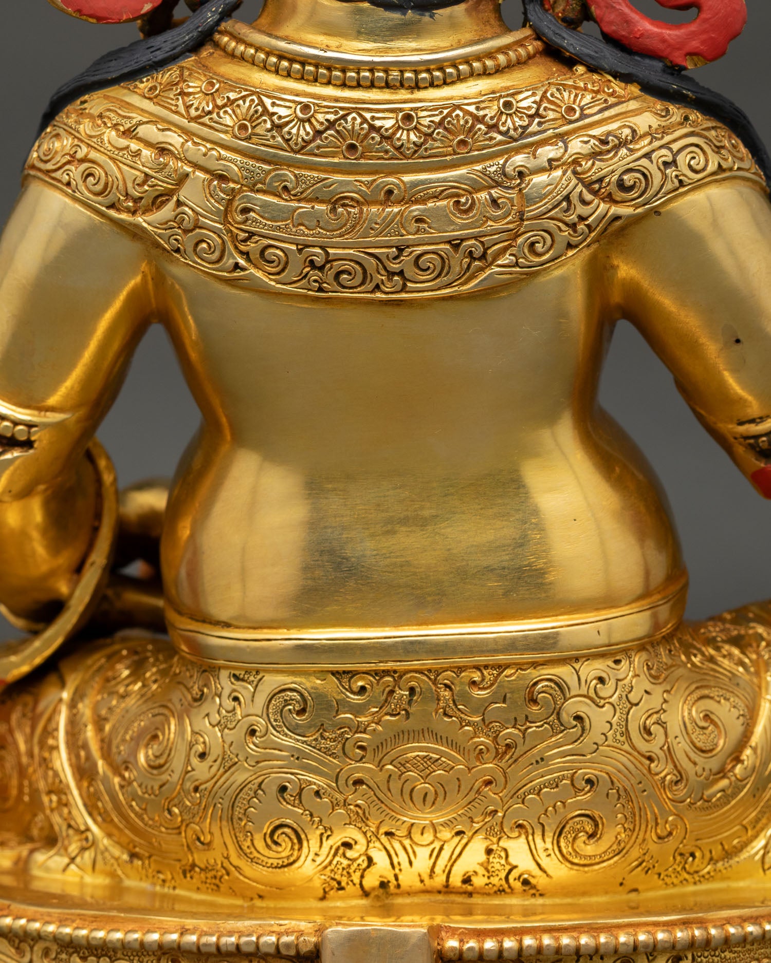 Dzambhala Statue | Hand-Carved Tibetan God of Wealth