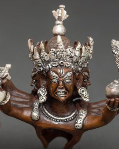 Sacred Kalachakra with Consort Statue – Lord of Time and Cosmic Energy