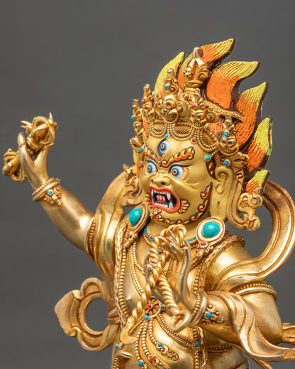 Vajrapani Buddhist Deity Statue | Lord of Thunderbolt Sculpture