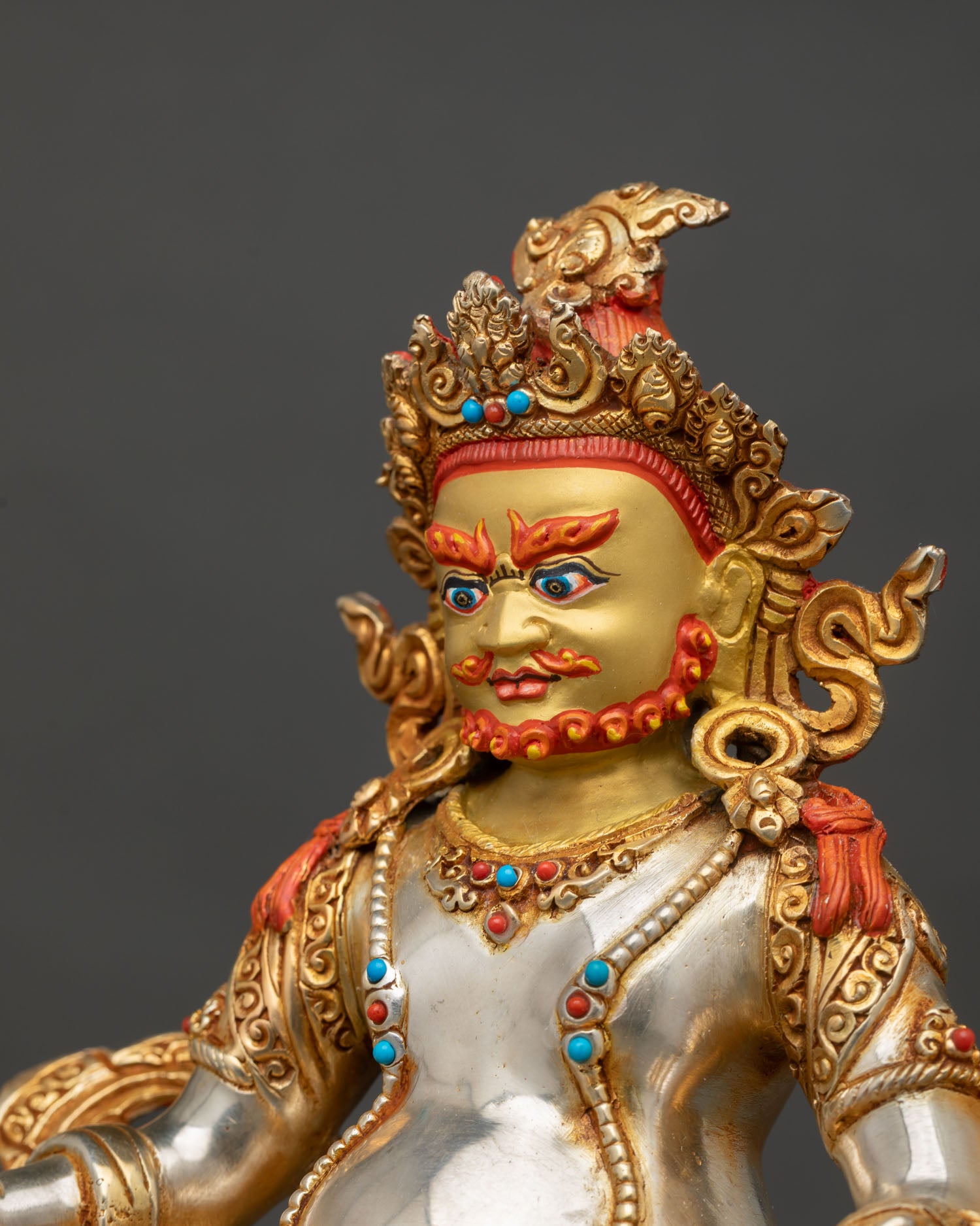 Buddhist Dzambhala | Handcrafted Wealth Deity Sculpture