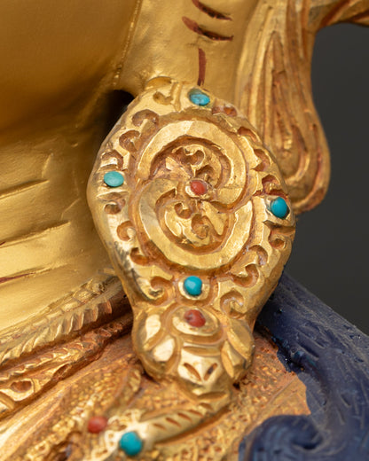 Chenrezig Statue | 24K Gold Gilded Copper Artwork