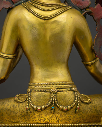 Green Tara Statue | Handcrafted Buddhist Sculpture from Nepal