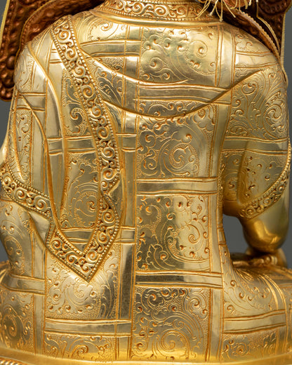 Jowo Rinpoche Statue | 24K Gold Fire-Gilded Copper Art
