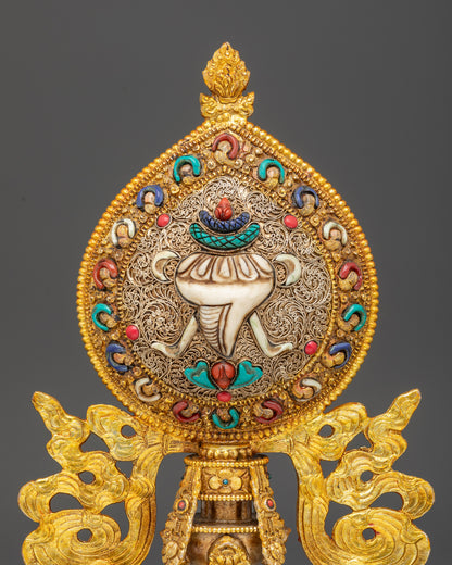 Ashtamangala Set | Sacred Eight Auspicious Symbols for Buddhist Altars