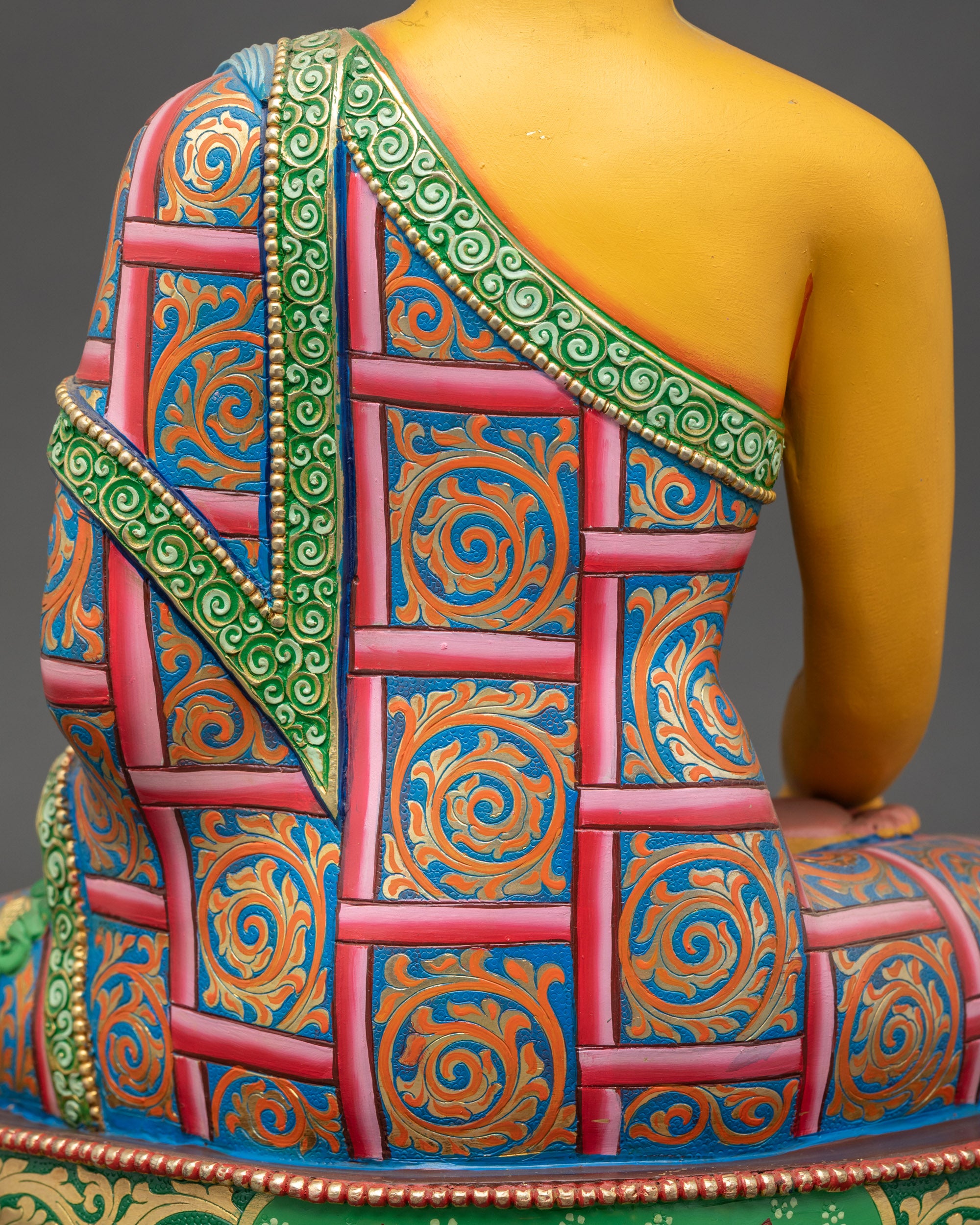 Shakyamuni Buddha Statue | Hand-Painted Enlightened Buddha Figurine