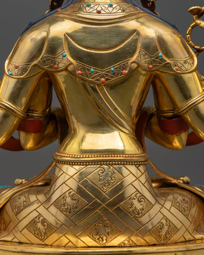 Sacred Tibetan Chenrezig Sculpture | Handcrafted Premium Sacred Altar