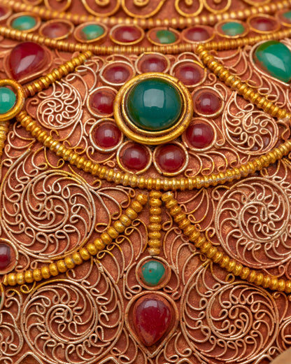 Buy Divine Copper Buddhist Stupa | Himalayan Handcrafted Sacred Relic